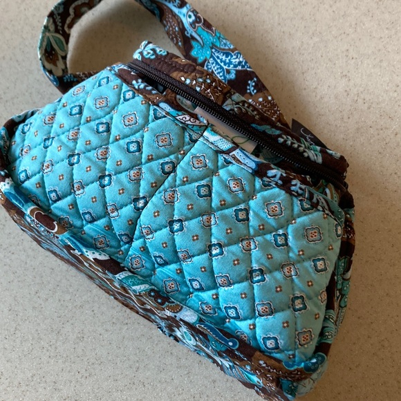 Vera Bradley Java Blue Small Shoulder Bag Made in USA - Picture 11 of 15